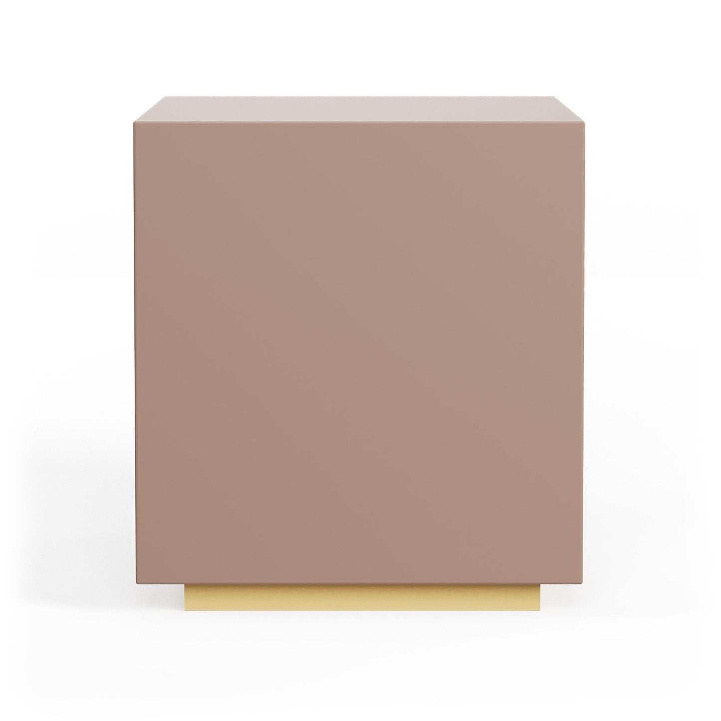 Blush Velvet Touch Bedside Table