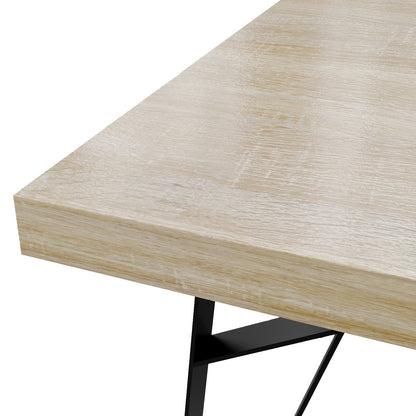 Modern Square Bistro Table featuring Industrial Eiffel-Style Tapered Legs