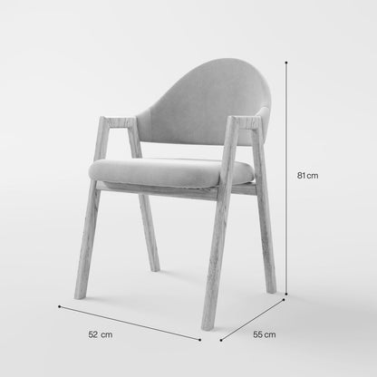 Arc-Support Timber Dining Chair