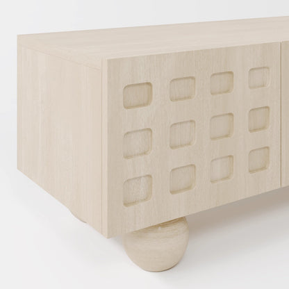 Asymmetrical Two-Tone Floating Media Unit