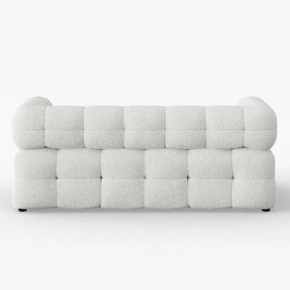 Luxe Ivory Padded-Perimeter Sofa Bed