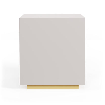 Blush Velvet Touch Bedside Table