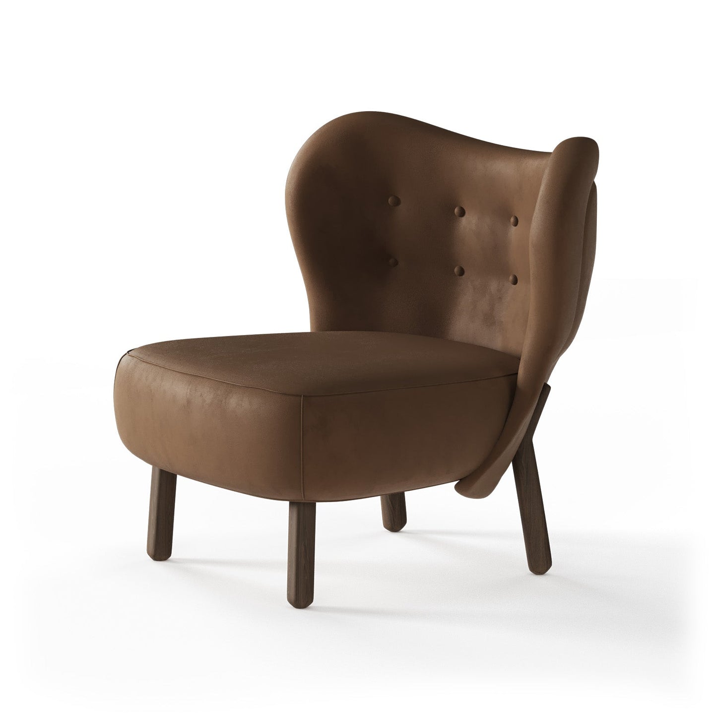 Scandi-Inspired Soft White Bouclé Occasional Arm Chair