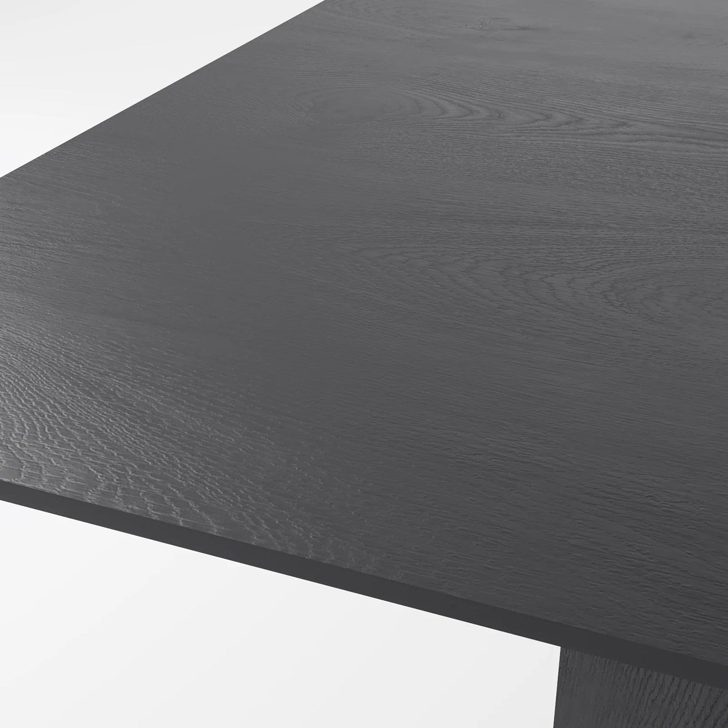 The Obelisk Dining Table: Minimalist Monolithic Table in Onyx Oak