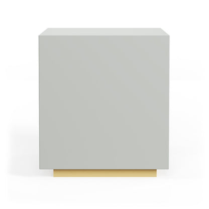 Blush Velvet Touch Bedside Table