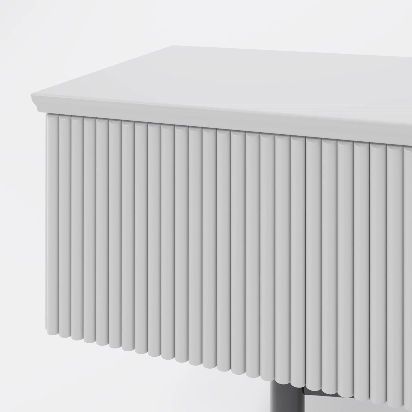 Ultra-Sleek Minimalist Black Media Console