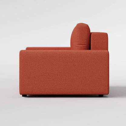 Sleek Boxy Accent Arm Chair