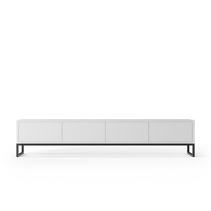 Matte Black Modern Media Console