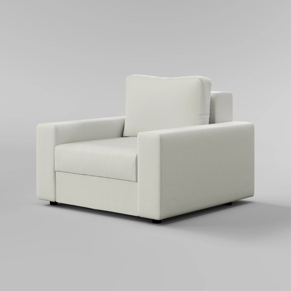 Sleek Boxy Accent Arm Chair