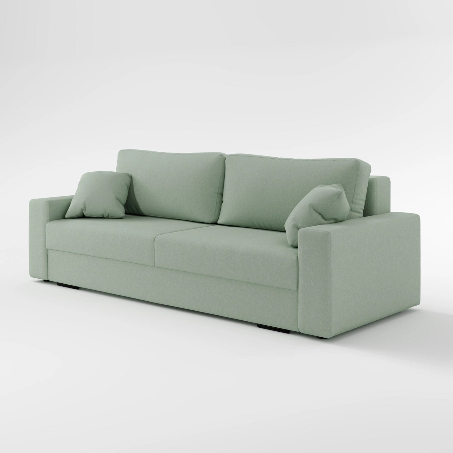 Mint Minimalist Fabric 2 Seater Sofa Bed