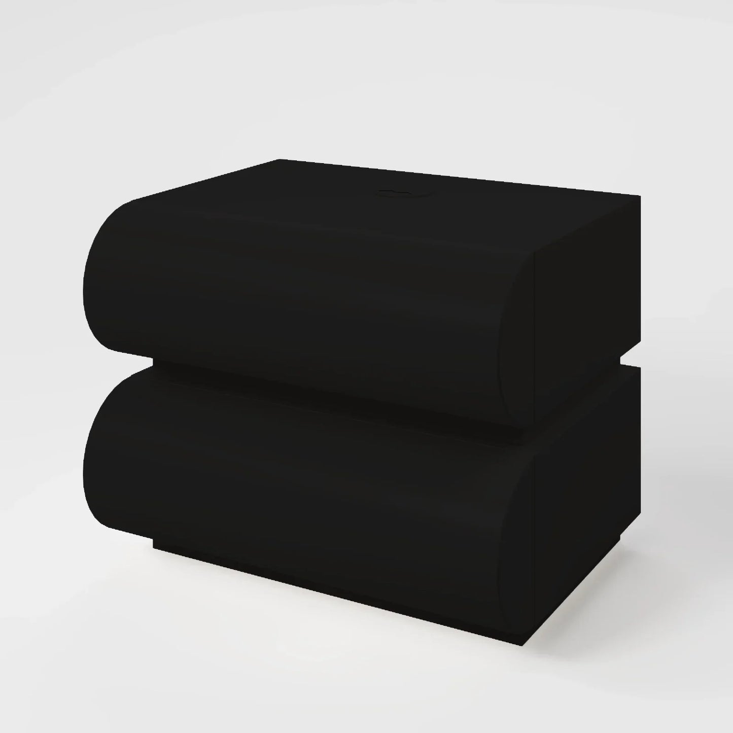 Arctic Capsule High Gloss Bedside Table