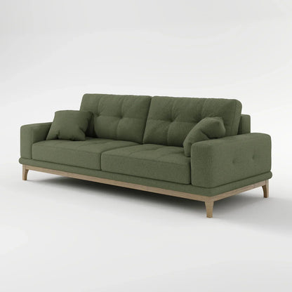 Sage Tufted 2-Seater Convertible Sofa Bed