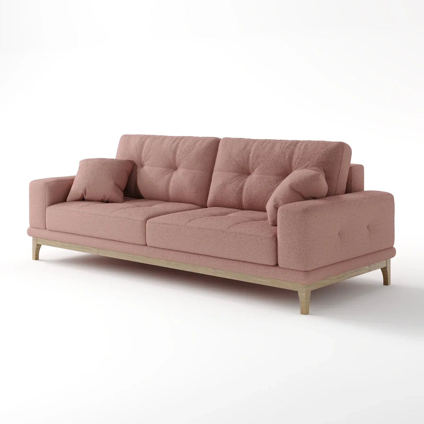Sage Tufted 2-Seater Convertible Sofa Bed