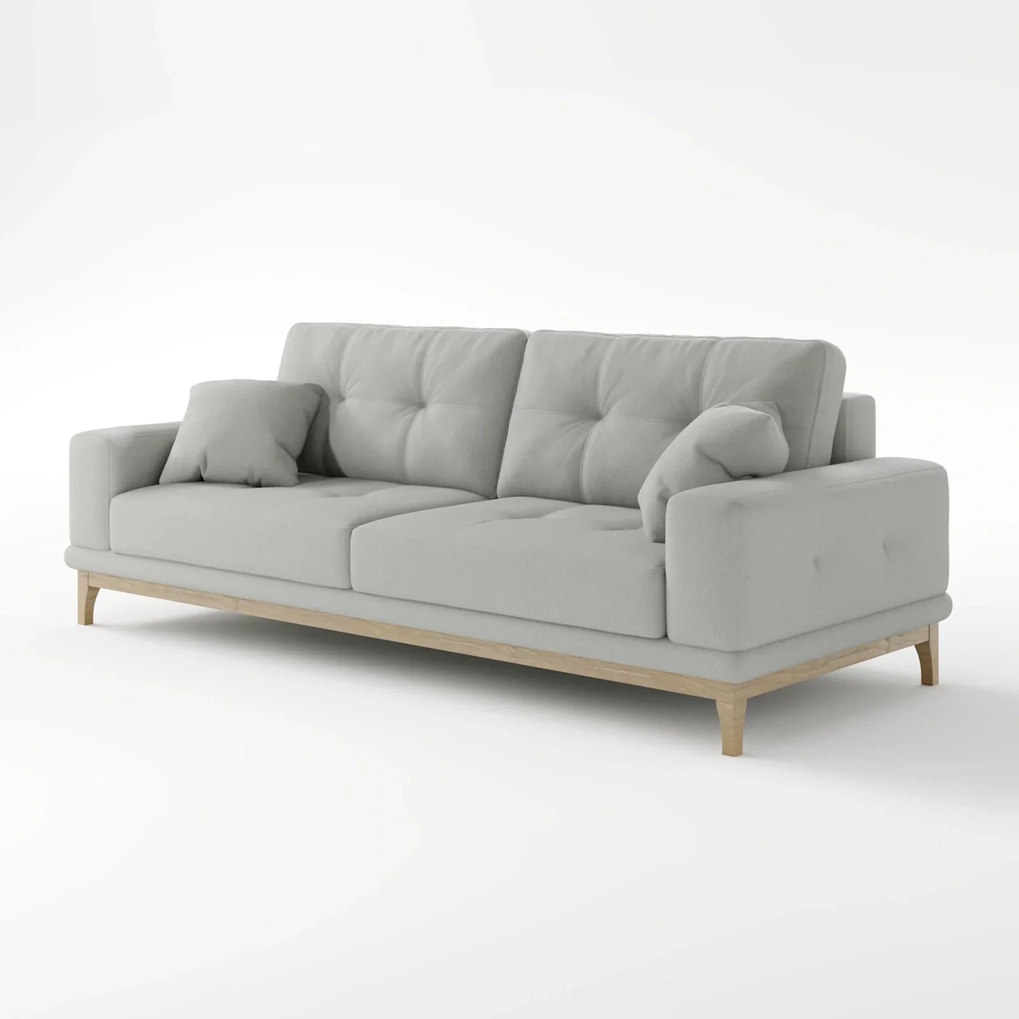 Sage Tufted 2-Seater Convertible Sofa Bed