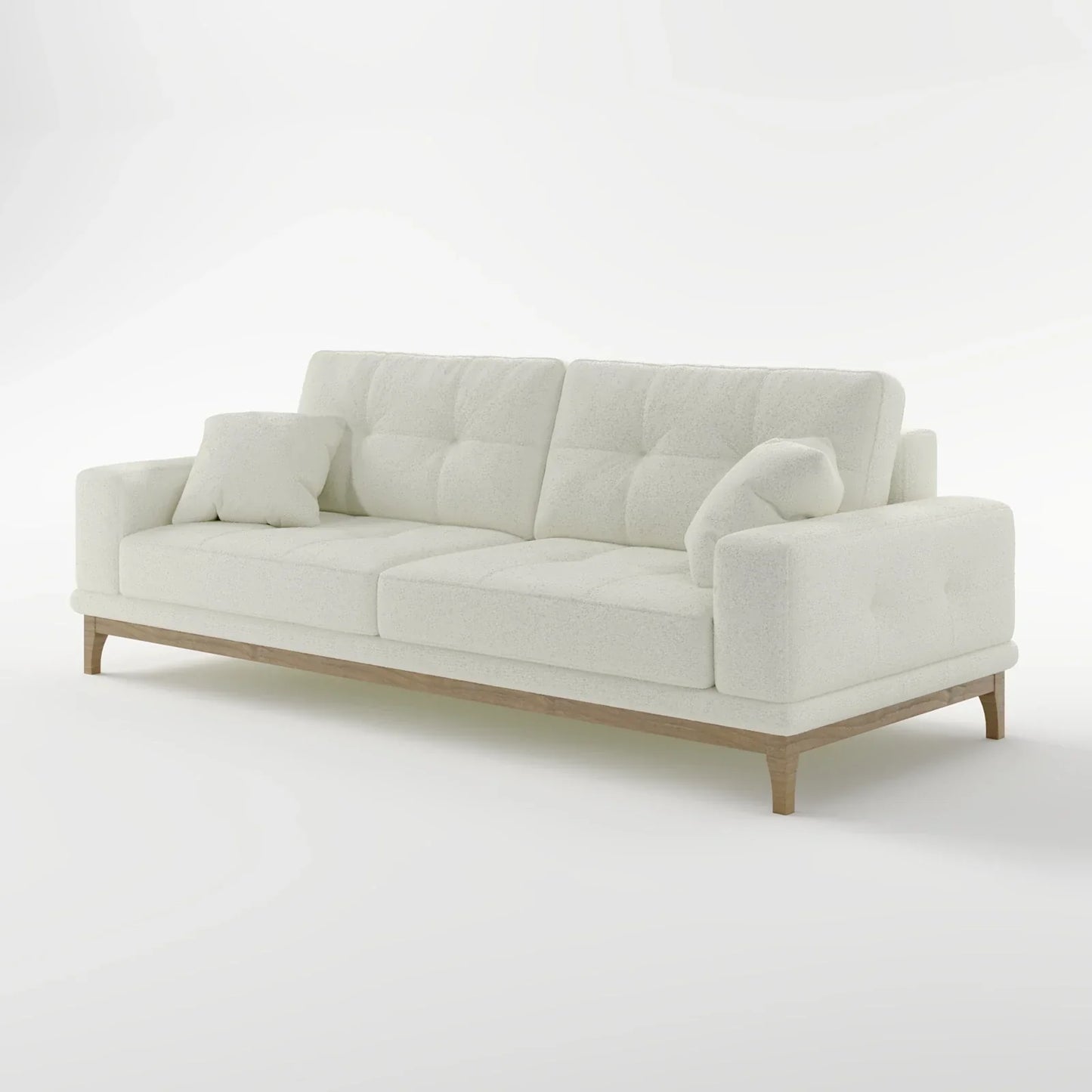 Sage Tufted 2-Seater Convertible Sofa Bed