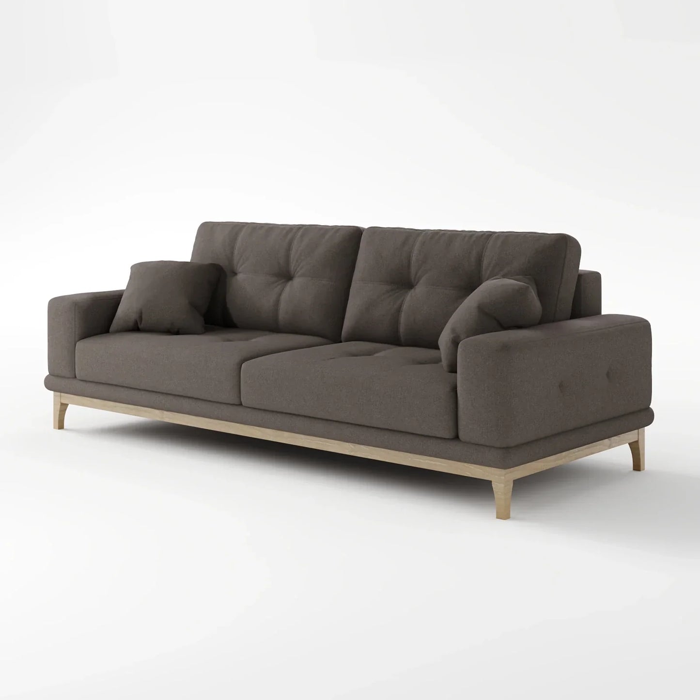 Sage Tufted 2-Seater Convertible Sofa Bed