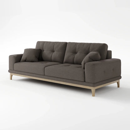 Sage Tufted 2-Seater Convertible Sofa Bed