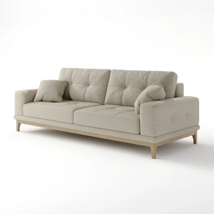 Sage Tufted 2-Seater Convertible Sofa Bed