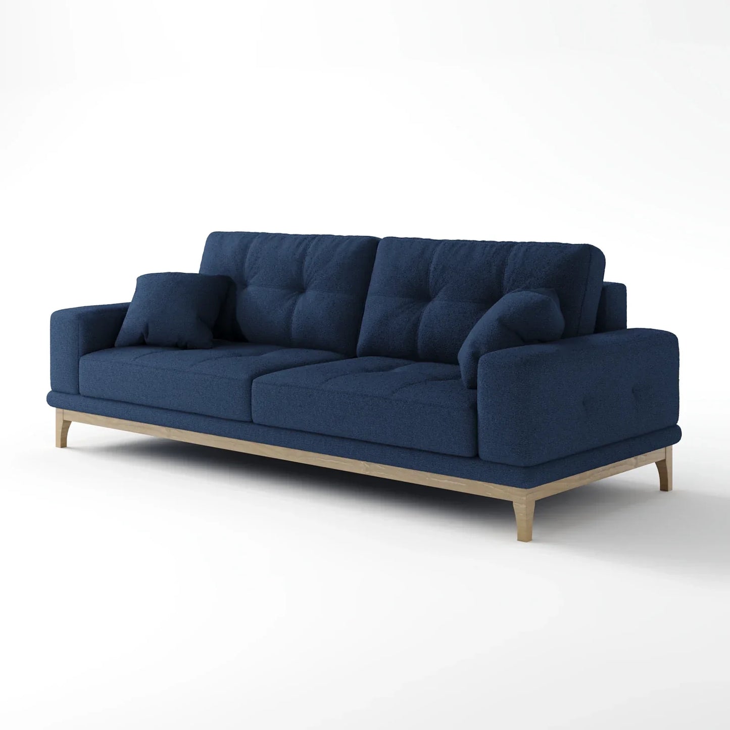 Sage Tufted 2-Seater Convertible Sofa Bed