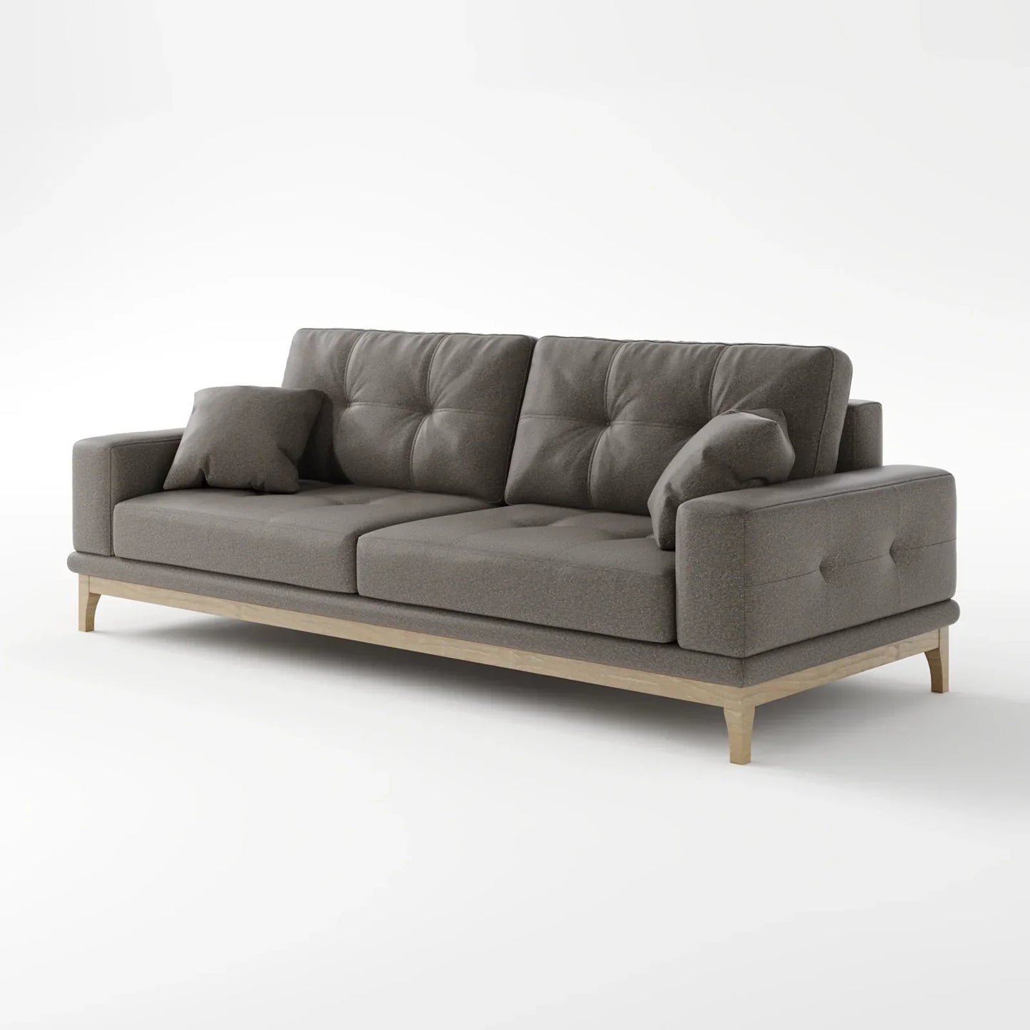 Sage Tufted 2-Seater Convertible Sofa Bed