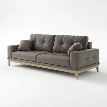 Sage Tufted 2-Seater Convertible Sofa Bed