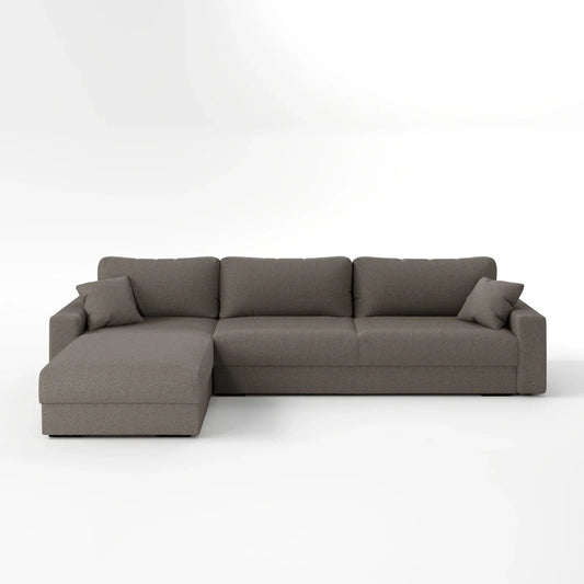 Earth-Tone Grand Sectional 4 Bed Sofa Bed