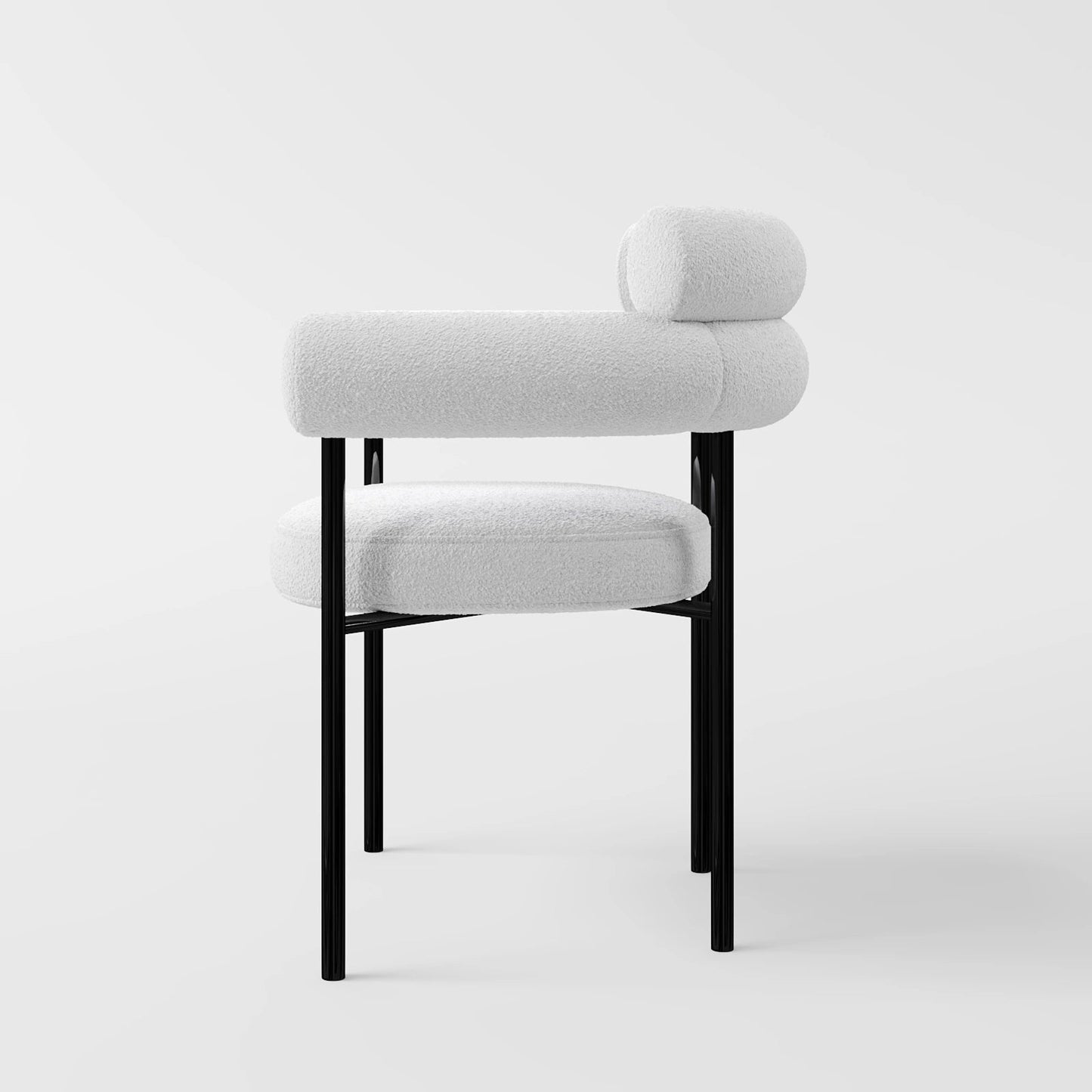 Cylindrical Bolster Dining Chair