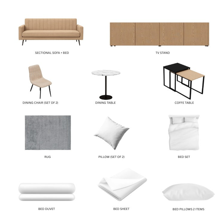 Beige/MiniStudio14Items