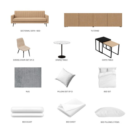 Beige/MiniStudio14Items