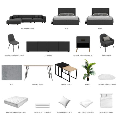 Gray/2-Bedroom29Items