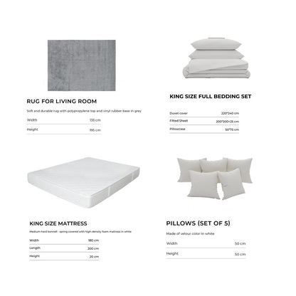 Beige/1Bedroom/20Items