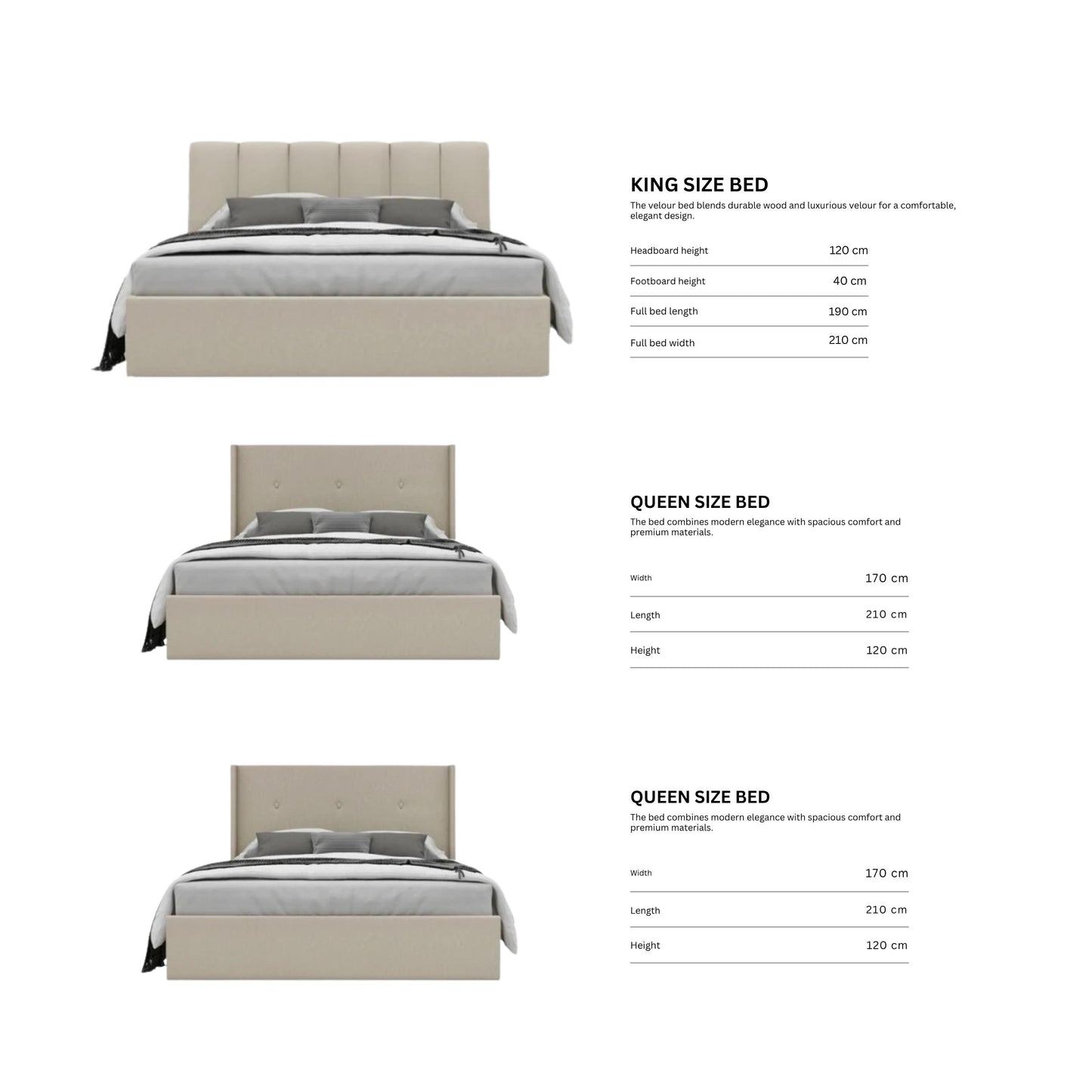 Beige/3-Bedroom/36Items