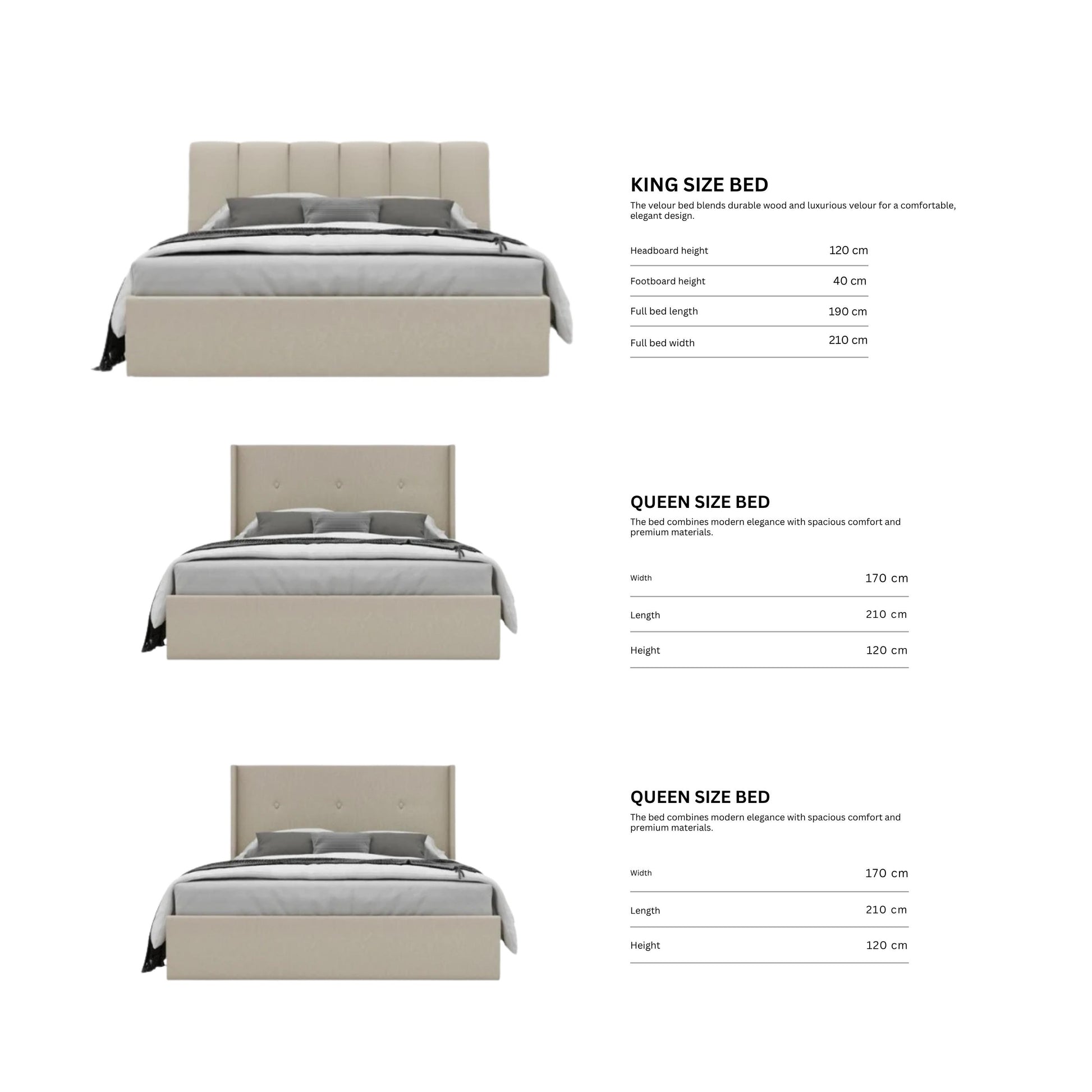 Beige/3-Bedroom/36Items