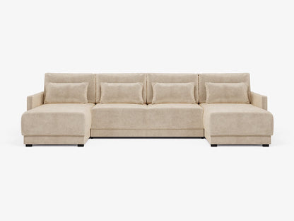 Artisan Slate U-Shaped Sectional Sofa Bed