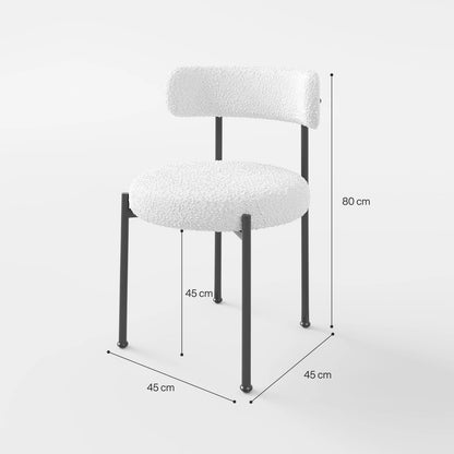 Orbital Boucle Dining Chair