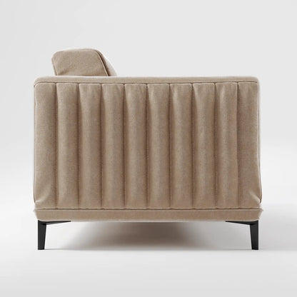 Luxe Ribbed Velvet 3-Seater Sofa Bed