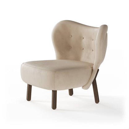 Scandi-Inspired Soft White Bouclé Occasional Arm Chair