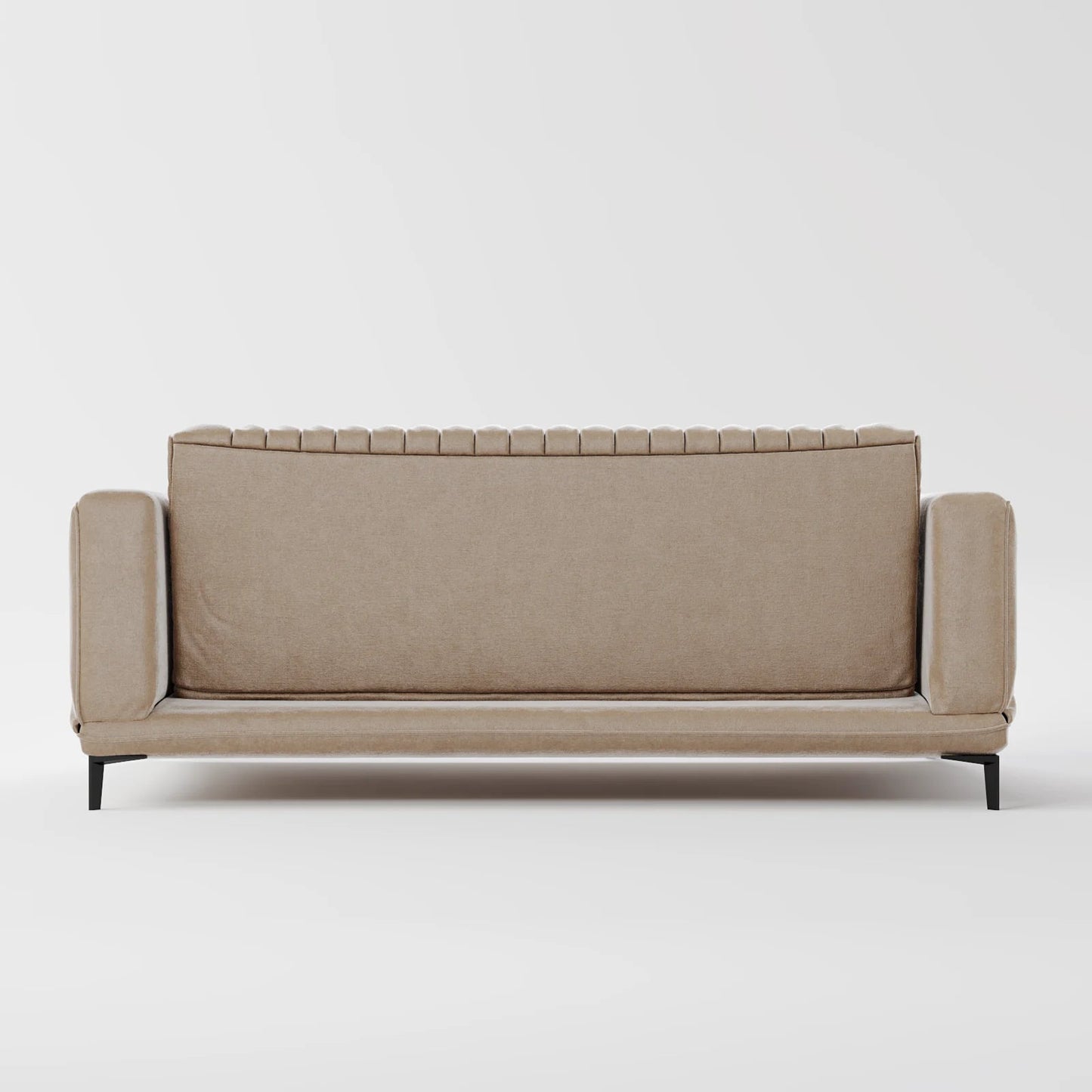 Luxe Ribbed Velvet 3-Seater Sofa Bed