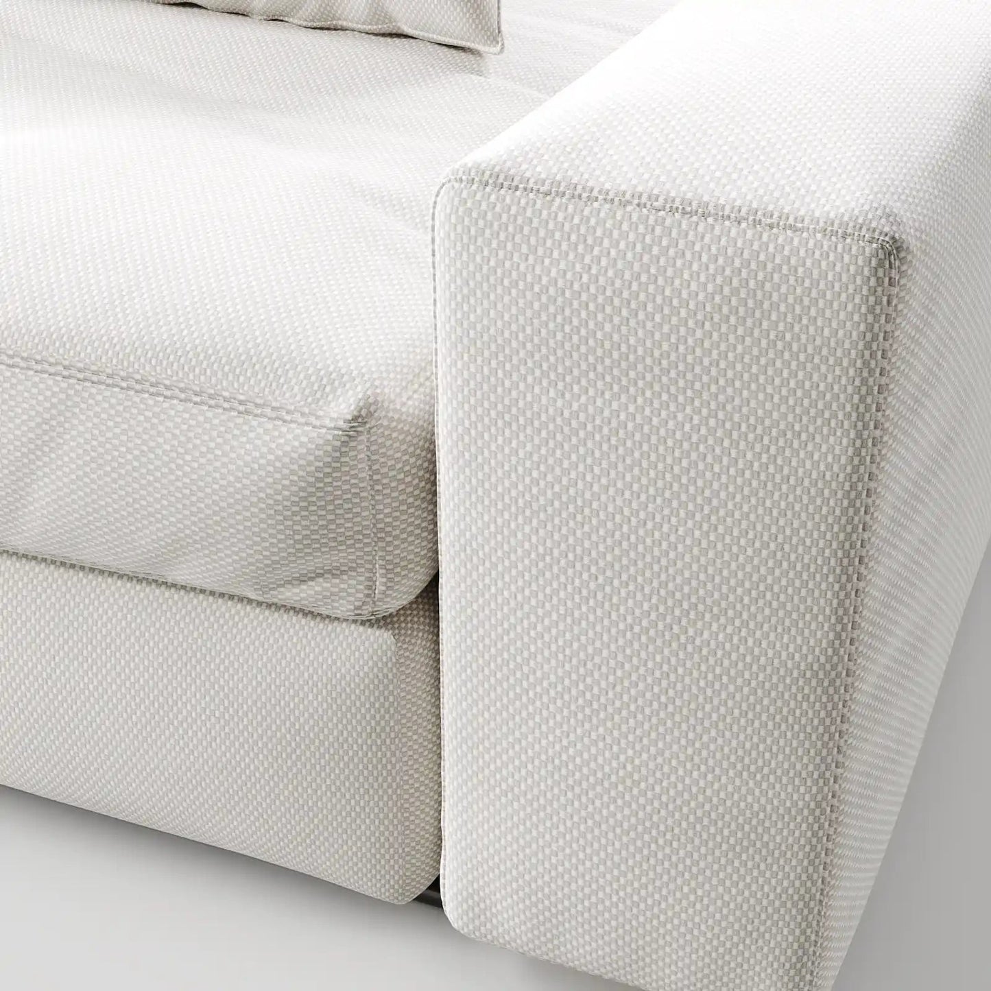 Contemporary Low-Profile Club Chair with Integrated Side Storage