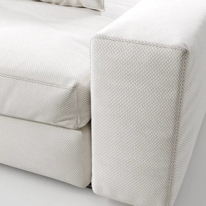 Contemporary Low-Profile Club Chair with Integrated Side Storage