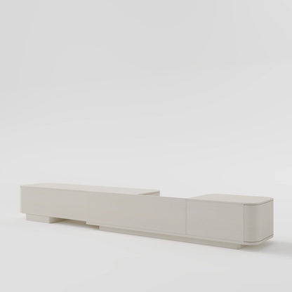 The Flow Console: Cream White Media Unit