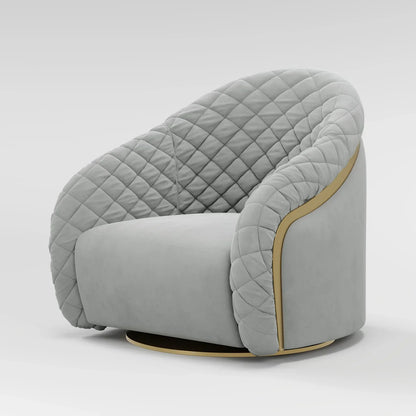 Deco Inspired Tufted Accent Arm Chair