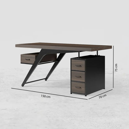 Axel office desk dimensions: L 150 x W 70 x H 75 cm