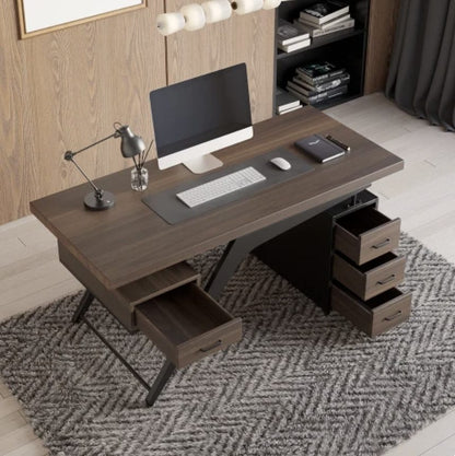 Axel office desk from above with all 4 drawers open