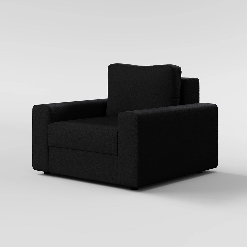 Sleek Boxy Accent Arm Chair