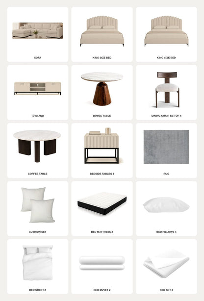 Beige/2-Bedroom28Items