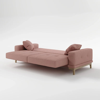 Sage Tufted 2-Seater Convertible Sofa Bed