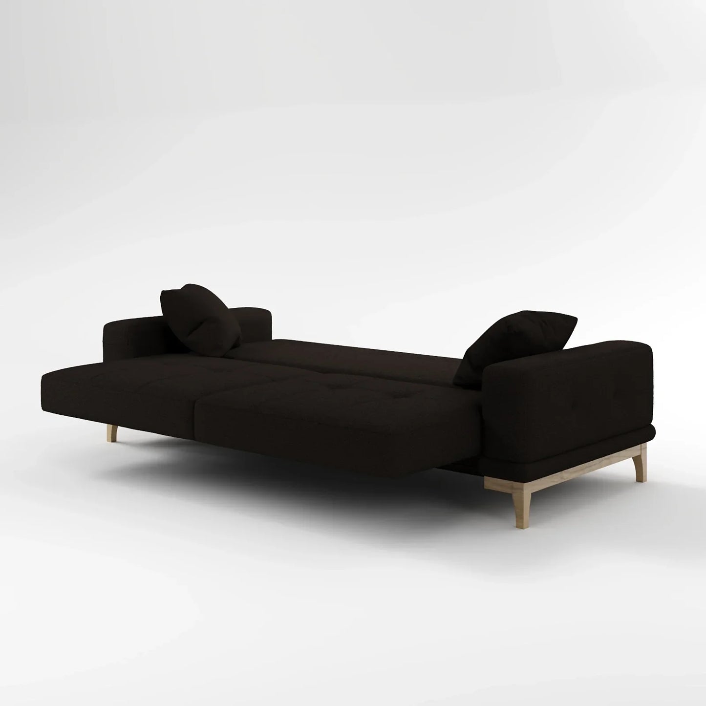 Sage Tufted 2-Seater Convertible Sofa Bed