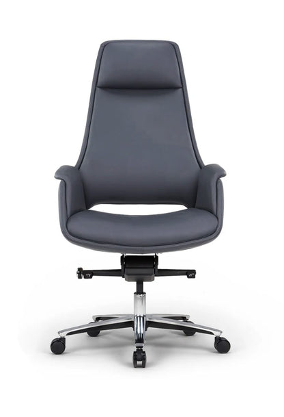 Stanford grey executive office chair front view