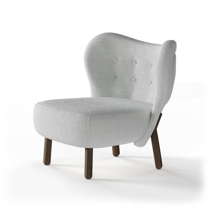 Scandi-Inspired Soft White Bouclé Occasional Arm Chair